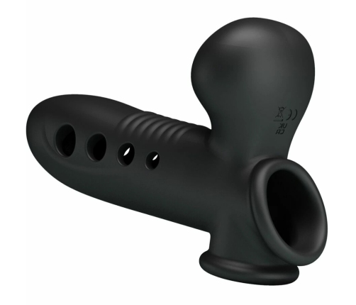 Pretty Love Crane Silicone Extension Sleeve with Adjustable Airbag Black