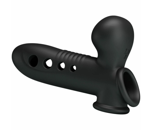 Pretty Love Crane Silicone Extension Sleeve with Adjustable Airbag Black