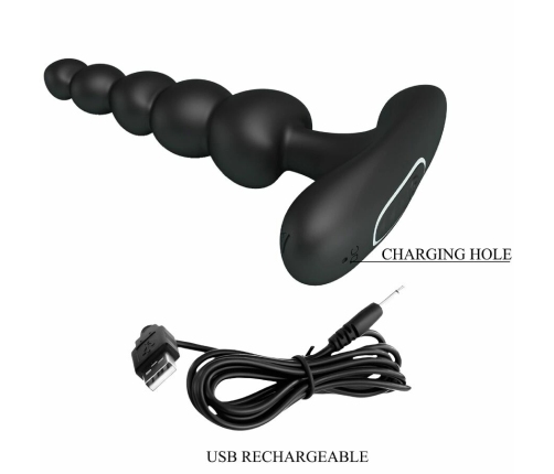 Pretty Love Corban Intimate Device 10-Mode Black Silicone USB