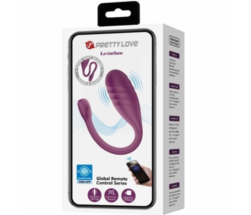 PRETTY LOVE - LEVIATHAN VIBRADOR CONTROLADO POR APP MORADO