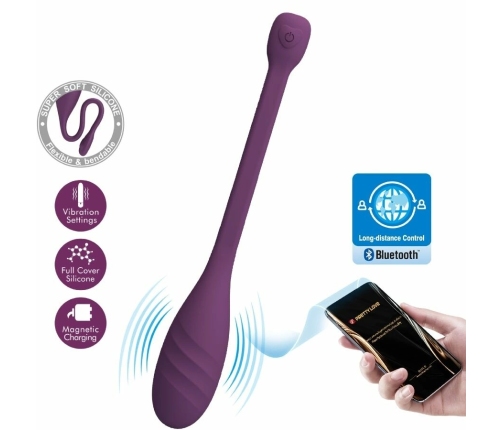 PRETTY LOVE - LEVIATHAN VIBRADOR CONTROLADO POR APP MORADO