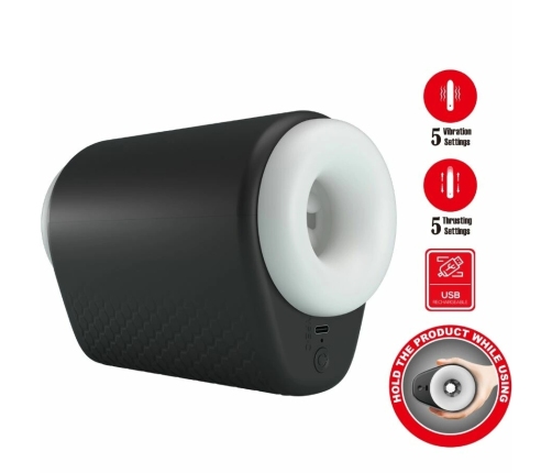 Pretty Love BM-00900T96 Intimate Machine with Vibration, Black, USB-C