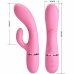 Pretty Love BW-500059 Silicone Dual Stimulation Vibrator Pink USB 10 Modes