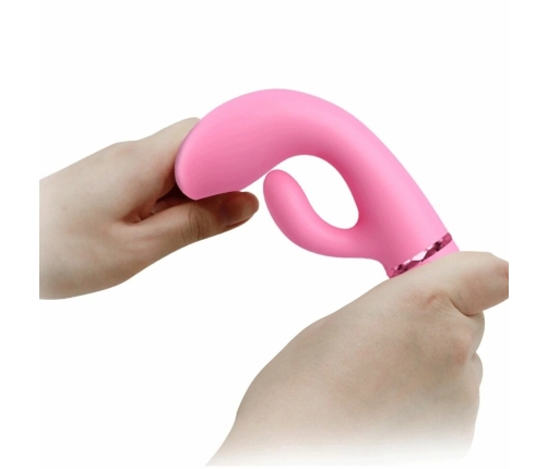 Pretty Love BW-500059 Silicone Dual Stimulation Vibrator Pink USB 10 Modes