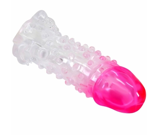 Pretty Love Wilford Sheath Extension Pink TPR Textured Intimate System