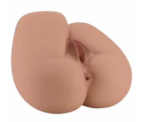 CRAZY BULL BM-009251Z Intimate Dual-Channel Anatomical Vibrating Model, Flesh Tone, Remote Controlled