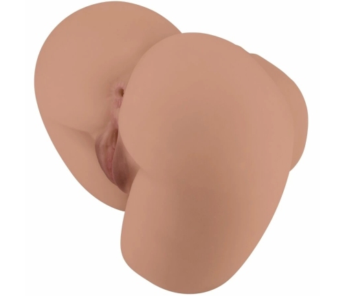 CRAZY BULL BM-009251Z Intimate Dual-Channel Anatomical Vibrating Model, Flesh Tone, Remote Controlled