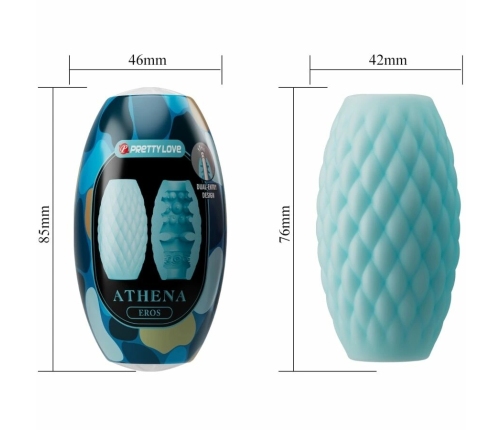 Pretty Love Athena Eros Intimate Device Silicone Sky Blue Compact Design