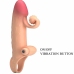 ROMANCE MC64 Vibrating Extension Sleeve Natural TPE with Support Ring