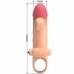 ROMANCE MC64 Vibrating Extension Sleeve Natural TPE with Support Ring