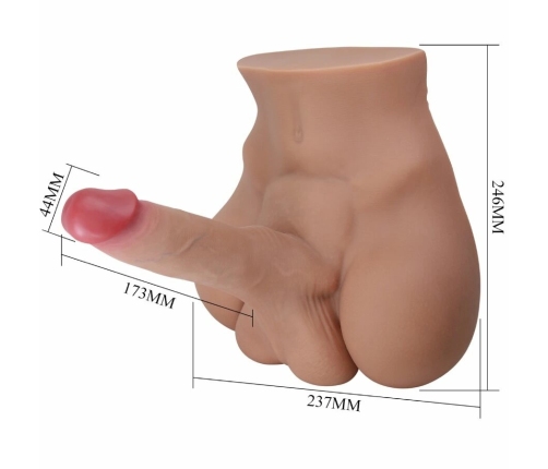 CRAZY BULL Rhyne Back Anatomical Model Bendable TPE Large Size