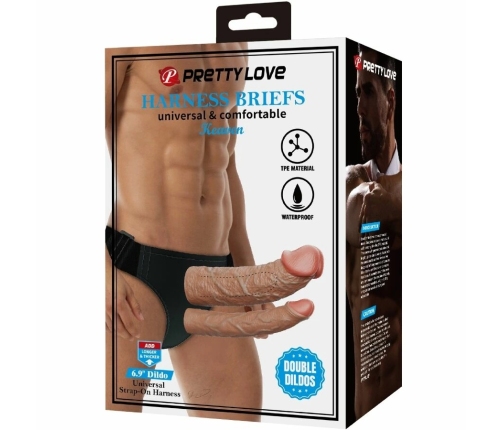 Pretty Love Keaven Adjustable Harness with Dual Extensions, Brown
