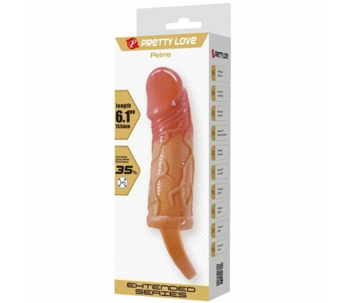 Pretty Love Pierre Intimate Extension Sleeve 10 cm TPR Transparent
