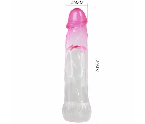 Pretty Love Neron Extension Sleeve Pink 6 cm TPR Waterproof Model