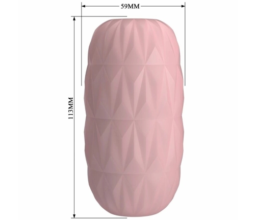 Pretty Love Athena Alice Compact Intimate Egg Device Pink TPR Travel Case