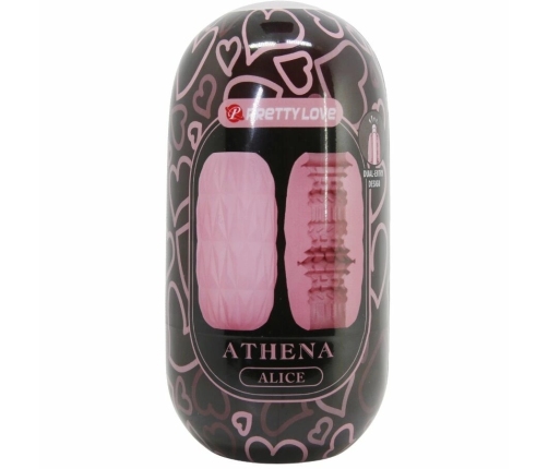Pretty Love Athena Alice Compact Intimate Egg Device Pink TPR Travel Case