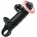 Romance MC64 Vibrating Extension Sleeve Black TPE Adjustable Ring