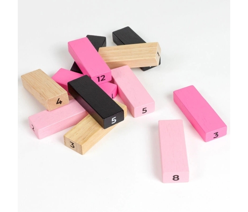 Secretplay Wooden Tower Game - 48-Piece Multi-Color Adult Challenge Set