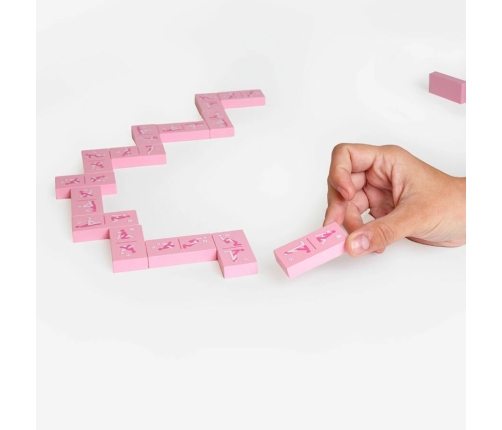 SecretPlay Wooden Domino Game - Couple’s Board Activity, 28 Illustrated Tiles