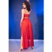 Chilirose CR4850 Red Tulle Top & Leggings Set with Gold Accents S