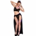 Chilirose CR 4672 Black Set with Removable Gold Chains, Size S
