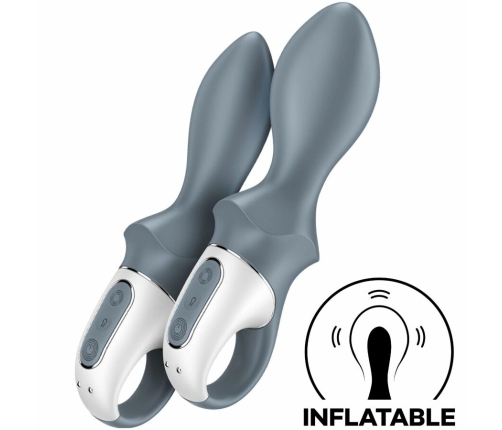 SATISFYER - AIR PUMP BOOTY 1 VIBRADOR INFLABLE ANAL GRIS
