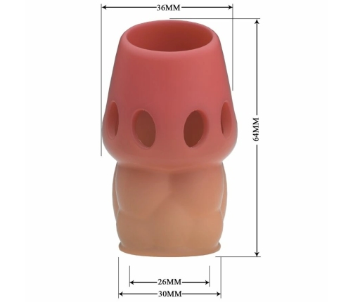 Pretty Love Oscar Intimate Extension Sleeve Pink 90mm TPR