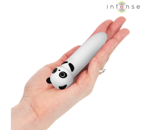 Intense POH Panda USB Rechargeable Vibrating Mini Bullet 10 cm Black