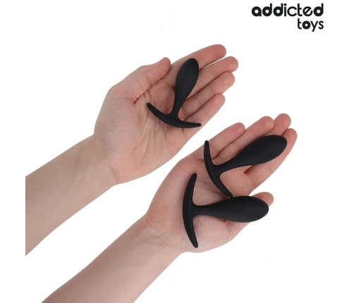 Addicted Toys Silicone Set - 3-Piece Progressive Anal Plug Kit Model 2