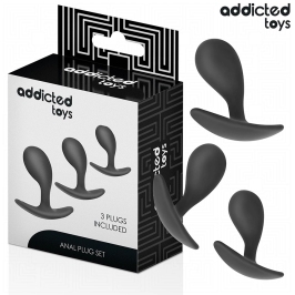 Addicted Toys Silicone Intimate Plug Set Model 3 - 3 Sizes, Hypoallergenic