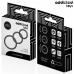 Addicted Toys Silicone Support Rings Set 3 Sizes Black 8435565956561