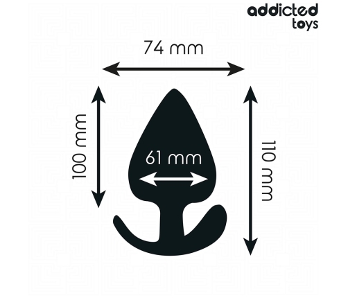 Addicted Toys XXL Silicone Anal Plug 11 cm - Ergonomic Medical-Grade Model