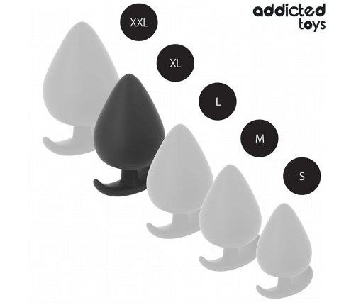 Addicted Toys Silicone Plug XL 9.5 cm - Anatomical, Medical-Grade Material