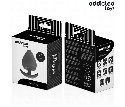 Addicted Toys Silicone Plug XL 9.5 cm - Anatomical, Medical-Grade Material