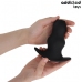 Addicted Toys XL Hollow Silicone Plug - Anatomical, Black, 13.9 cm