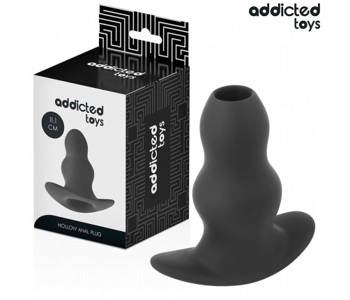 Addicted Toys Hollow Silicone Plug L 11.1cm - Ergonomic Medical-Grade