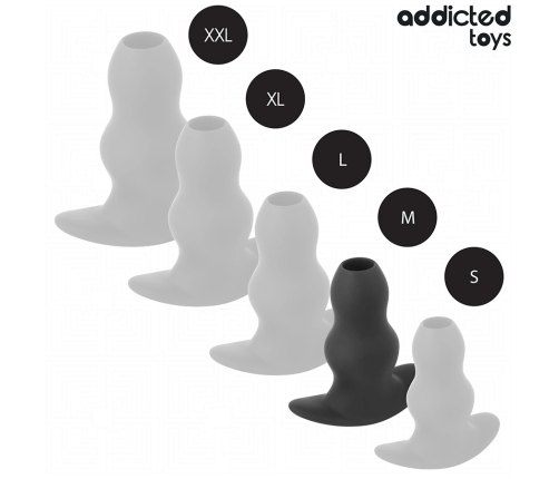 Addicted Toys Silicone Hollow Plug M 9.6cm - Anatomical Medium Model