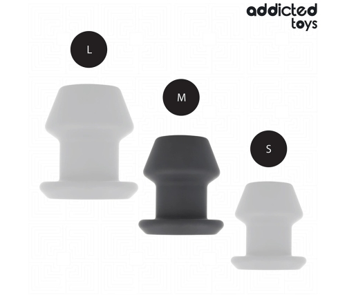 Addicted Toys Extreme Hollow Plug Silicone M 8.7cm - Anatomical Design