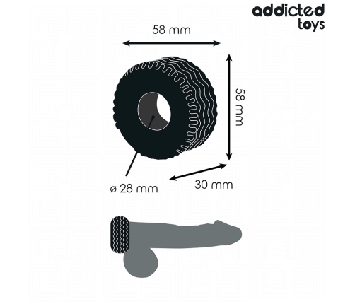 Addicted Toys Performance Ring Extra Thick 58mm - Flexible Support Band