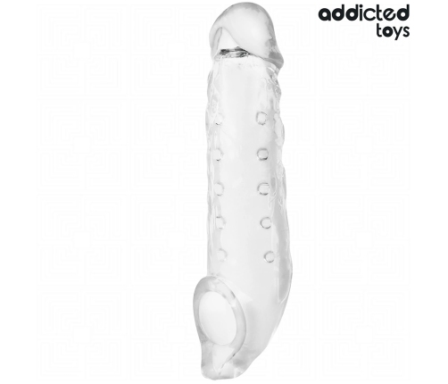Addicted Toys Transparent Extension Sleeve M 27 cm - Flexible Enhancer