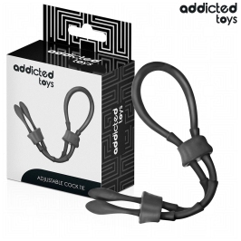 Addicted Toys Adjustable Silicone Comfort Ring 191mm Black