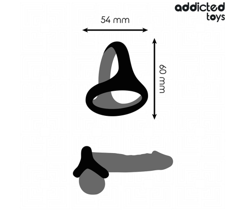 Addicted Toys Triple Support Ring Thick - Flexible Anatomical Design 58mm