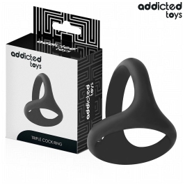 Addicted Toys Triple Support Ring Thick - Flexible Anatomical Design 58mm