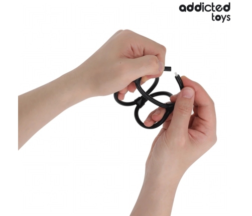 Addicted Toys Triple Support Ring - Flexible Multi-Size System