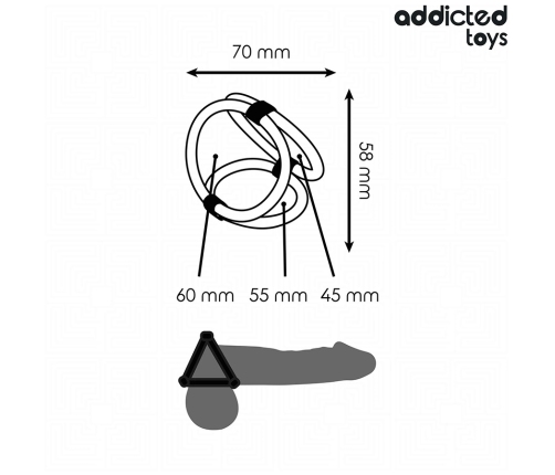 Addicted Toys Triple Support Ring - Flexible Multi-Size System