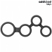 Addicted Toys Multi-Ring Support System with Anatomical Dividers Black 201mm
