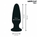 Addicted Toys Silicone Plug L with Decorative Jewel 12.6 cm Black