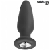 Addicted Toys Silicone Plug L with Decorative Jewel 12.6 cm Black