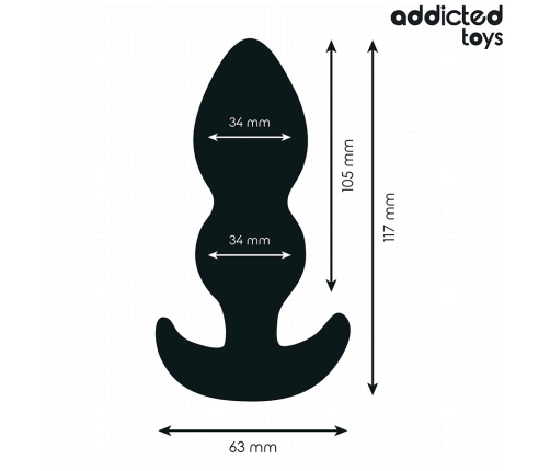 Addicted Toys Silicone Plug Large 11.7cm - Ergonomic Shape, Medical Grade