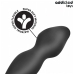 Addicted Toys Silicone Plug with Support Ring Model 2 - Black, 197 mm